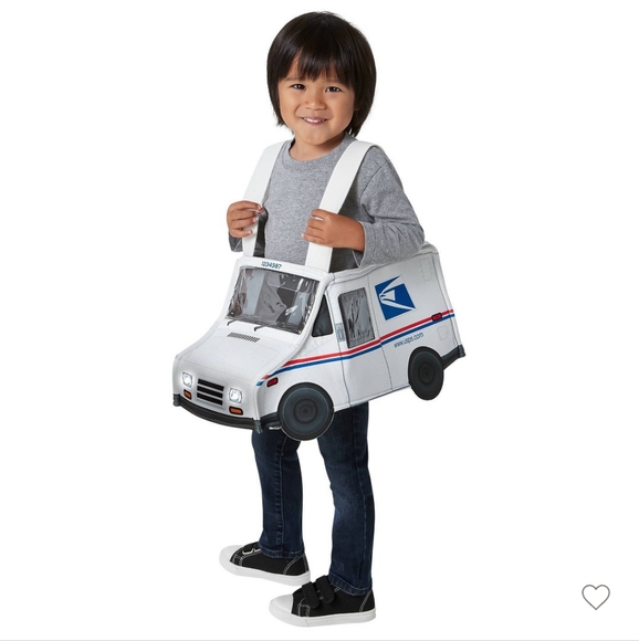 Halloween Mail Truck Costume & (2) Adult Mair Carrier Hats - Picture 1 of 6